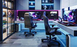 电竞房桌椅电脑模型04 Esport gaming room 04