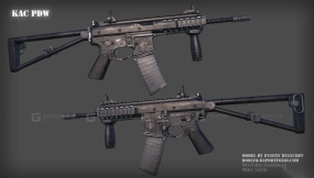 奈特军械公司个人防御武器-KAC PDW 3D model