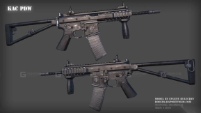 奈特军械公司个人防御武器-KAC PDW 3D model
