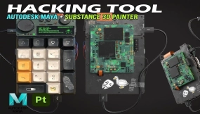 Maya + Substance 3D Painter ！制作黑客工具模型！