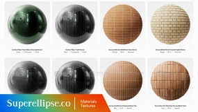 10+ Superellipse - Composite Texture Collection 4K 复合材质纹理合集 4K