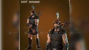 男性弓箭手动画  Man Archer Animated