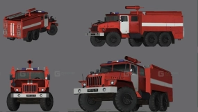 乌拉尔АС-6 - Урал АЦ-6 3D model-181