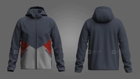 男士冲锋衣夹克外套 Wind Jacket 3d Model