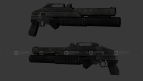 榴弹发射器3D模型-100 - Grenade Launcher 3D model-100