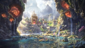 Photoshop+MidJourney奇幻场景合成教程 Udemy C Environment Concept Art C Ascension of the Arrogant Titan