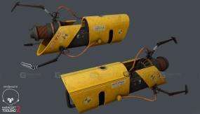 传送枪 Portal gun 3D model-7