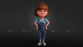 风格化卡通儿童角色-Stylized Cartoon Kid Character