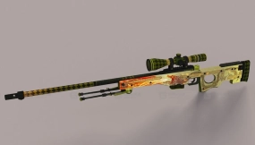 AWP龙狙 - Awp Dragon Lore 3D model-32