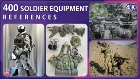400 张士兵装备参考照片 400 Soldier Equipment Reference Pack – Vol 1