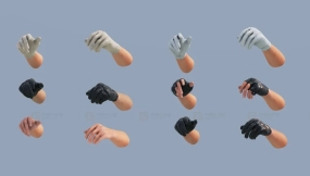 【UE】动画现代平民手部资源包  Animated Modern Civilian Hands Pack