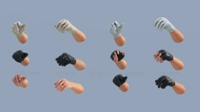 【UE】动画现代平民手部资源包  Animated Modern Civilian Hands Pack