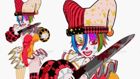 疯狂动漫小丑女孩  Crazy Anime Clown Girl