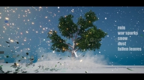 【UE】风暴火花飞雪氛围特效包