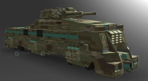 装甲列车 - Armored Train 3D model-23