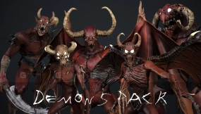 【UE】恶魔角色模型包 Demons Pack