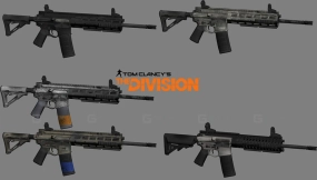 全境封锁P416（HK416）套装-The Division P416 (HK416) pack 3D model