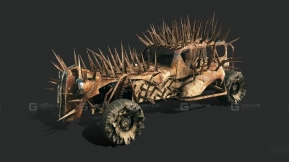 1938特拉普莱恩豪华版（刺头） - 1938 Terraplane Deluxe (Prickles) 3D model-89