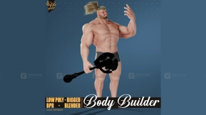 风格化健美魔术师（绑定） - Stylized Bodybuilder Magician - Rigged