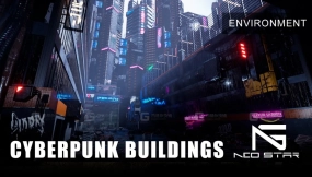 【UE】赛博朋克建筑包  Cyberpunk Buildings Pack