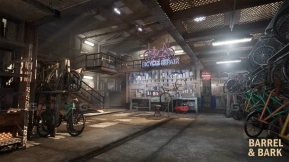 【UE】老式自行车修理店铺工作台设备工具  Bicycle Repair Shop