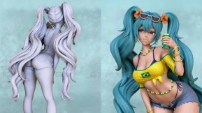 手办模型巴西初音 Brazilian Miku OXO3D