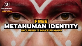 写实女性头像扫描模型  Free ScanStore Metahuman Identity and Textures