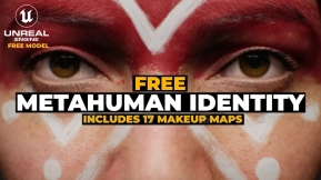 写实女性头像扫描模型  Free ScanStore Metahuman Identity and Textures