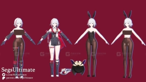 四枫院夜一《死神或境界》Yoruichi Blender 3D Model