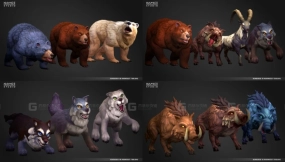 【UE】风格化奇幻动物包 - Stylized Fantasy Animals Pack