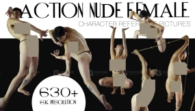 630+ 动态女性裸体姿势 [完美适用于插画、概念艺术与漫画创作] 630+ ACTION NUDE FEMALE POSES [Perfect For Illustration and Concept art & Comics Art]