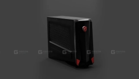 现代黑色游戏电脑机箱  Modern Black Gaming Pc Case