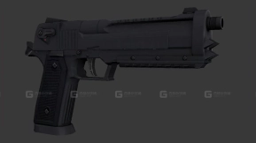 手枪2 - Pistol 2 3D model-5