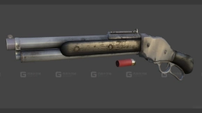 锯短M1887 3D模型-16 - Обрез M1887 3D model-16