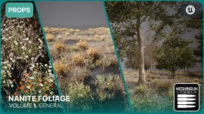 【UE】树木灌木丛草植被Vol1 Nanite Foliage Vol1