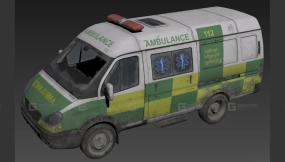 嘎斯-2705救护车 - GaZ-2705 Ambulance 3D model-169