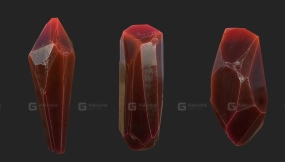 9款适配Blender的水晶石头晶体3D模型（FBX格式）