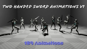 【UE5.5】双手剑动画V1  Two Handed Sword Animations V1