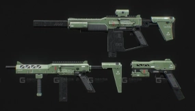 战术科幻枪套件 Tactical scifi gun pack