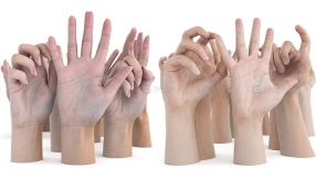3DScan高质量男性女性手部扫描贴图模型 3D Scan Store Ultimate Female and Male Hands Pack