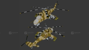 Mi-24 雌鹿直升机  Helicopter Mi-24 Hind