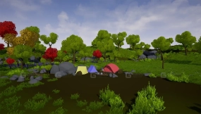 【UE】风格化森林工具包  Stylized Forest Kit