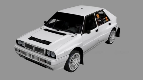 1991款蓝旗亚Delta HF Integrale - Lancia Delta HF Integrale '91 3D model-190