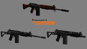 全境封锁 FAL-The Division FAL 3D model