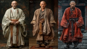 国风古风古装武侠服装褶皱参考素材14