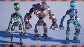 【UE】碰撞测试机器人假人  Crash Test Robot Dummy