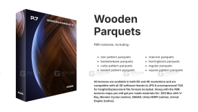 CGAxis木质拼贴地板贴图  CGAxis Physical 7 Wooden Parquets