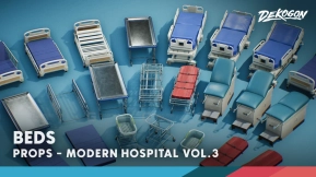 【UE】医院道具第三卷 - 病床  Hospital Props VOL.3 - Beds
