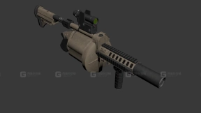榴弹发射器3D模型-25 - Granade Launcher 3D model-25