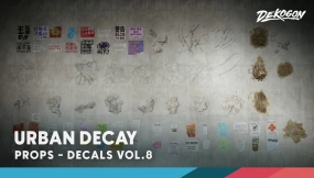 【UE5.3】Decals VOL.8 - Urban Decay 城市衰败贴花